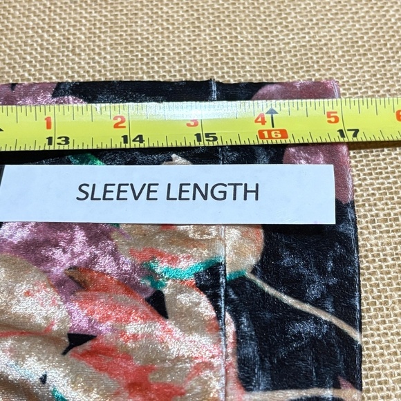 Loverich Women Velvet Kimono Jacket Sz L-XL Open Front Boho Gypsy Luxe Regal - Picture 10 of 11